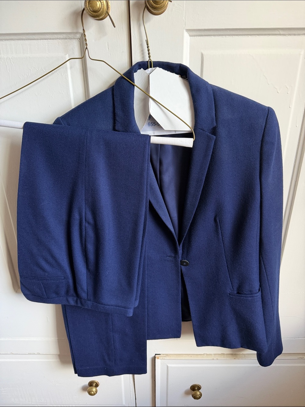 Elie Tahari Blue Women's Blazer and Pants Suit